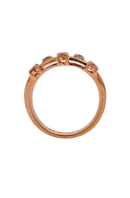 Load image into Gallery viewer, 9ct Rose and White Gold with Brown and White Diamond Ring. MM868A