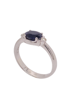 Load image into Gallery viewer, 9ct White Gold Sapphire and Diamond Ring. MM606WS