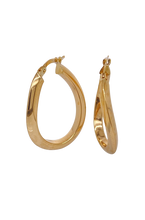 Load image into Gallery viewer, 9ct Yellow Gold Hoop Earrings. SCAN1