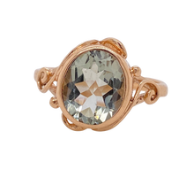 Load image into Gallery viewer, 9Ct Rose Gold Prasiolite 'Harker' Ring. J8P