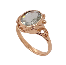 Load image into Gallery viewer, 9Ct Rose Gold Prasiolite 'Harker' Ring. J8P