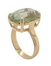 Load image into Gallery viewer, 9Ct Yellow Gold Prasiolite Ring. GA-321