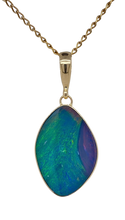 Load image into Gallery viewer, 9ct Yellow Gold Opal Pendant. GA-331.