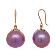 Load image into Gallery viewer, 9ct Rose Gold Freshwater Edison Pearl Earrings. J750.