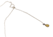 Load image into Gallery viewer, Sterling Silver Citrine Papillon Necklace. J413C