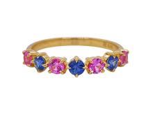 Load image into Gallery viewer, 9ct Yellow Gold Ceylon and Pink Sapphire Ring. MM2761G