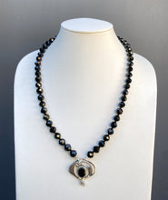 Load image into Gallery viewer, Sterling Silver Black Tourmaline Alice Necklace. JBTA1