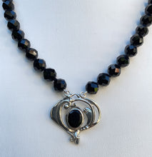 Load image into Gallery viewer, Sterling Silver Black Tourmaline Alice Necklace. JBTA1