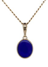 Load image into Gallery viewer, 9ct Yellow Gold Lapis Lazuli Pendant. GA-387