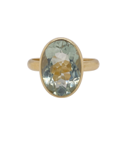 Load image into Gallery viewer, 9ct Yellow Gold Prasiolite Ring. GA-382