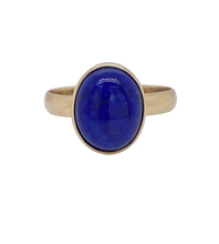 Load image into Gallery viewer, 9ct Yellow Gold Lapis Lazuli Ring. GA-381