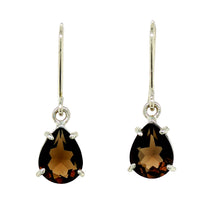 Load image into Gallery viewer, Sterling Silver Smokey Quartz Tina Earrings. J520SSQ