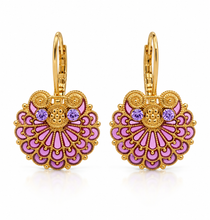 Load image into Gallery viewer, Au bout des Rêves Gillie Violet Earrings. 18022D-04