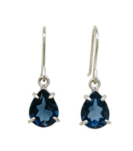 Load image into Gallery viewer, Sterling Silver London Blue Topaz Tina Earrings. J520SLBT