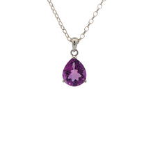 Load image into Gallery viewer, Sterling Silver Amethyst Pendant. YS29
