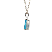 Load image into Gallery viewer, Sterling Silver Swiss Blue Topaz Pendant. YS30
