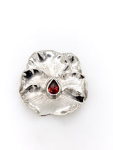 Load image into Gallery viewer, Sterling Silver and Gemstone Pansy Brooch J128