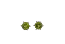 Load image into Gallery viewer, Sterling Silver and Gemstone Fantasy Stud Earrings. J378