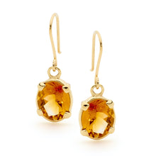Load image into Gallery viewer, 9ct Gold and Gemstone Boheme Earrings J500