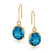 Load image into Gallery viewer, 9ct Gold and Gemstone Boheme Earrings J500