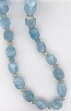 Load image into Gallery viewer, Sterling Silver Aqua Marine Necklace