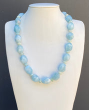 Load image into Gallery viewer, Sterling Silver Aqua Marine Necklace