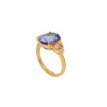 Load image into Gallery viewer, 9ct Yellow Gold Tanzanite and Morganite Ring. CYR1811
