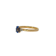 Load image into Gallery viewer, 9ct Yellow Gold Ceylon Sapphire and Diamond Ring. CYR2286S
