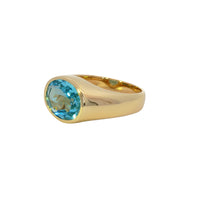 Load image into Gallery viewer, 9ct Yellow Gold Aquamarine Ring. CYR8119

