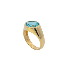 Load image into Gallery viewer, 9ct Yellow Gold Aquamarine Ring. CYR8119
