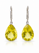 Load image into Gallery viewer, Sterling Silver Lemon Quartz Earrings. HIM138
