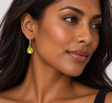 Load image into Gallery viewer, Sterling Silver Lemon Quartz Earrings. HIM138
