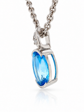 Load image into Gallery viewer, Sterling Silver Blue Topaz Enhancer. HIM143
