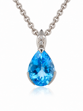 Load image into Gallery viewer, Sterling Silver Blue Topaz Enhancer. HIM144
