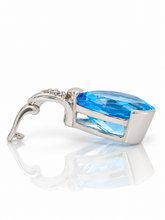 Load image into Gallery viewer, Sterling Silver Blue Topaz Enhancer. HIM144
