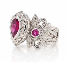 Load image into Gallery viewer, Sterling Silver Rhodolite Garnet Ring. HIM145
