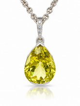Load image into Gallery viewer, Sterling Silver Lemon Quartz Enhancer. HIM136
