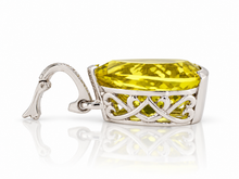 Load image into Gallery viewer, Sterling Silver Lemon Quartz Enhancer. HIM136

