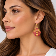 Load image into Gallery viewer, Au bout des Rêves Notre Dame Earrings. 18351D-11/16
