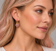 Load image into Gallery viewer, Au bout des Rêves Gillie Violet Earrings. 18022D-04
