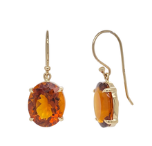 Load image into Gallery viewer, 9ct Yellow Gold Citrine Earrings. GA-363
