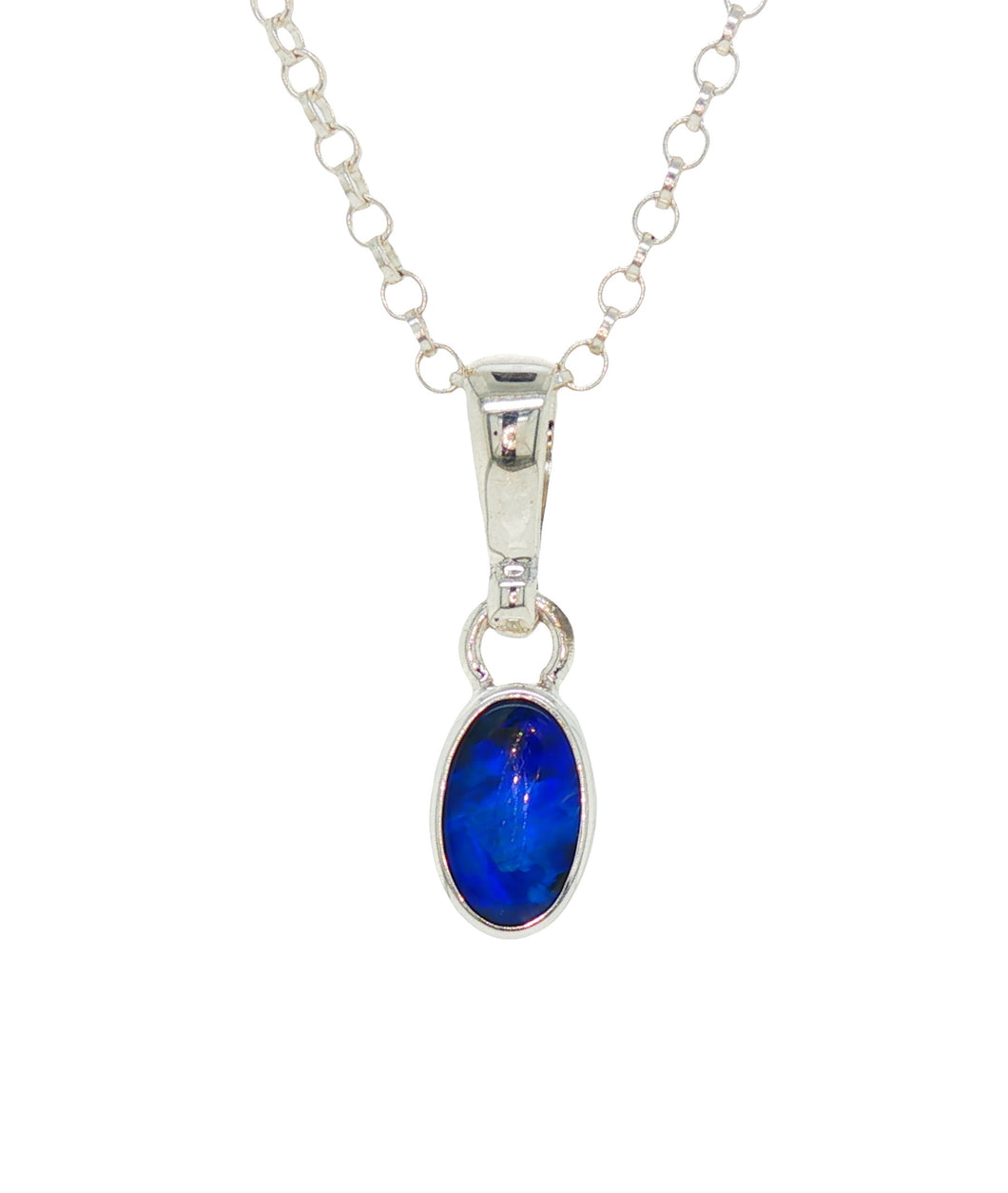 Sterling Silver Opal Pendant. GA-475