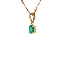 Load image into Gallery viewer, 9ct Yellow Gold Zambian Emerald Pendant. GA-477

