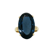 Load image into Gallery viewer, 9ct Yellow Gold London Blue Topaz Ring. GA-480
