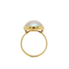 Load image into Gallery viewer, 9ct Yellow Gold Mabe Pearl Ring. GA-491
