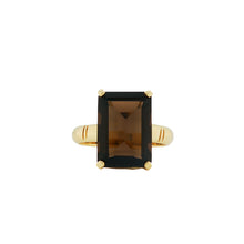 Load image into Gallery viewer, 9ct Yellow Gold Smokey Quartz Ring. GA-492
