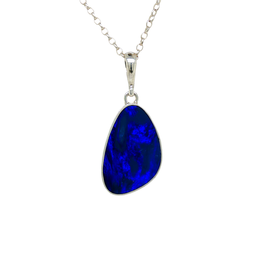 Sterling Silver Coober Pedy Opal Pendant. GA-501