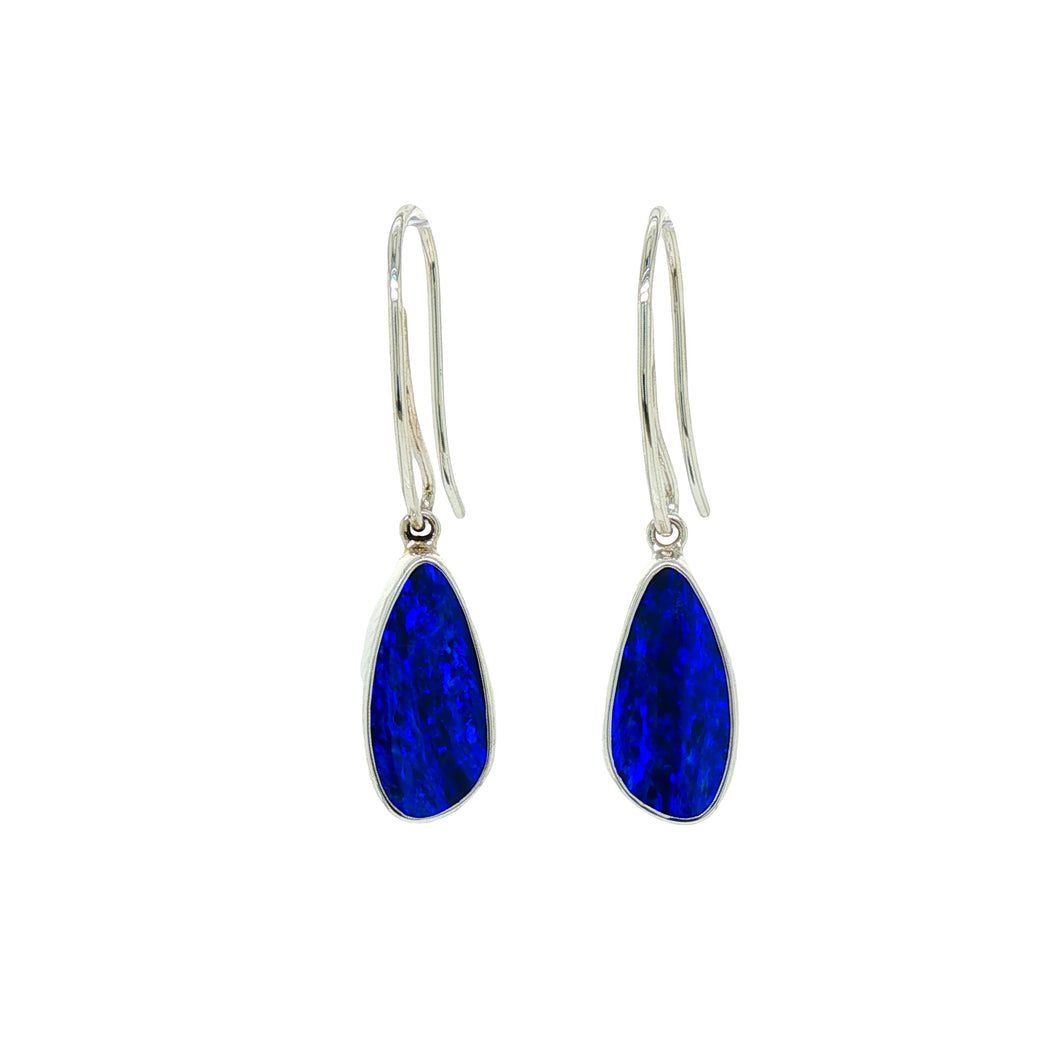 Sterling Silver Coober Pedy Opal Earrings. GA-503