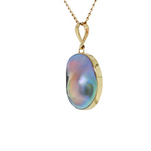 Load image into Gallery viewer, 9ct Yellow Gold Blister Pearl Pendant. GA-516
