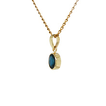 Load image into Gallery viewer, 9ct Yellow Gold Australian Sapphire Pendant. GA-518
